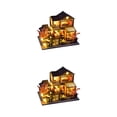 thumbnail image 1 of mmirethe Safe And Fun Wooden Doll House With Furniture And LED Light For Kids Innovative Innovative Room TC14 2Set, 1 of 6