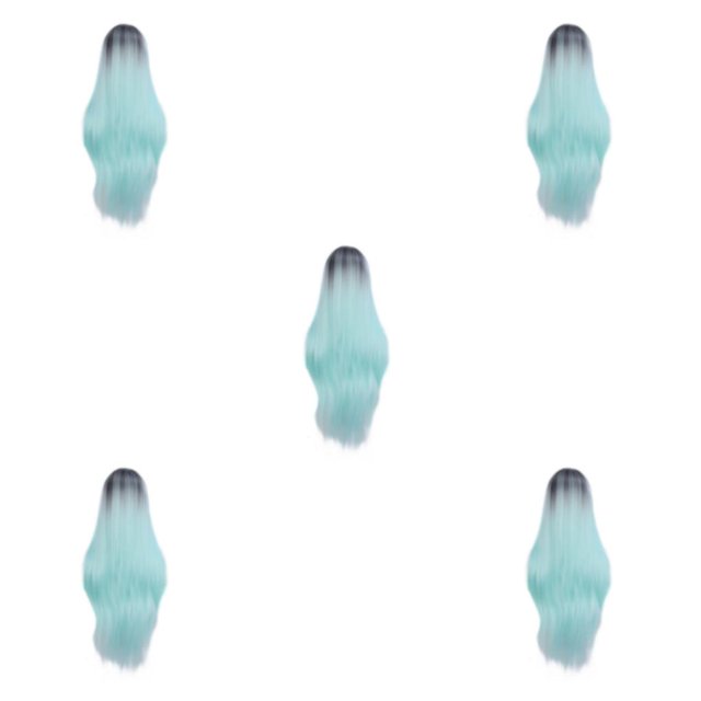 ZheElen Perruques Synthétiques pour les Cheveux Naturels Perruque Synthétique Résistante Longue Perruque de Cheveux Raides Facile à Porter 9582-15 5Set