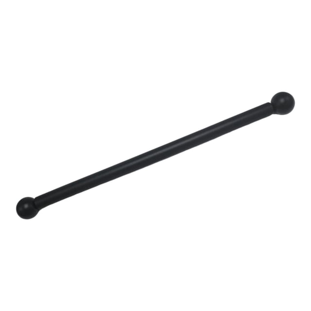 jinwen Cross Arm Ladder Rest Decorative Flag Lamp Post for Walkway Driveway Streets 41cm black ball