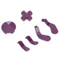thumbnail image 3 of Metal Paddles And Pads, Replacement Interchangeable Paddles And Pads Stainless Steel Adjustable DIY Easy To Operate  For  Elite Series 2 Black,Red,Purple, 3 of 8