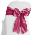 thumbnail image 1 of Lann's Linens - 30 Elegant Satin Wedding/Party Chair Cover Sashes/Bows - Ribbon Tie Back Sash - Fuchsia, 1 of 4