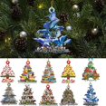 thumbnail image 3 of Hanging Pendant Merry Christmas Design Weaher Resistant Wooden Auto Crafts  Tree Decoration Festival Gift, 3 of 8