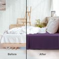 thumbnail image 3 of PiccoCasa Bed Skirt Double Brushed Microfiber with Dust Ruffle, King Dark Purple, 3 of 7
