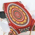 thumbnail image 3 of GUOOL Nappe Rectangulaire Imprimée Numériquement Décor Boho Ronde Rouge Boho Ronde Rouge, 3 of 8