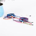 thumbnail image 3 of Braided Bracelet Multicolor Aesthetic Jewelry Drawstring Unique Boho Bracelets Hand Rope Women Accessories for Teen Girls Purple+Black, 3 of 9