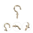thumbnail image 2 of Miangastore 20pcs Heavy Duty Copper Plated Metal Screw-In Ceiling Hooks Cup Hooks Hanger, 2 of 8