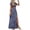 Blue, variant on Meichang Women's 2024 Summer Maxi Dress Tunic Elastic Vintage Printed Beach Sundress Casual Warp V Neck Sundresses Short Sleeve Side Split Hem Holiday Dresses