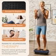 thumbnail image 2 of LifePro HexaPlate Lite Vibration Plate Exercise Machine with Magnetic Acupoints – Compact Full Body Vibration Plate for Beginners, Recovery & Daily Home Workouts - Blue, 2 of 10