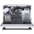 thumbnail image 5 of Farberware Professional 6 Piece Countertop Dishwasher, Glass Door, White, 5 of 5