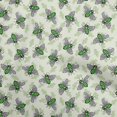 thumbnail image 1 of oneOone Rayon Light Olive Green Fabric Floral & Bee Craft Projects Decor Fabric Printed By The Yard 56 Inch Wide, 1 of 5