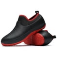 thumbnail image 2 of Mens Non Slip Food Service Chef Shoes EVA Waterproof Slip-On Garden Work Walking Shoes for Kitchen Restaurant, 2 of 6