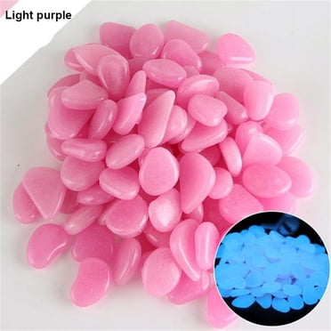 Glow in The Dark Garden Pebbles Stones Rocks for Yard and Walkways Decor, DIY Decorative Luminous Stones (20 PCS)