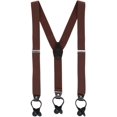 thumbnail image 1 of CTM®  1.375 Inch Wide Solid Color Y-Back Button-End Suspenders (Men's), 1 of 3