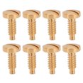 thumbnail image 1 of 8pcs Montre Cas Vis Acier Inoxydable Antirouille Montres-Bracelets Vis pour Montre Réparation Or, 1 of 9