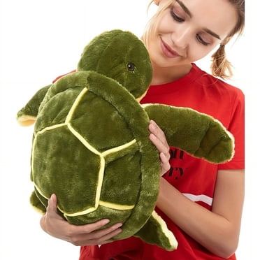 Grande Tortue de Mer en Peluche, Animal en Peluche Doux et Câlin, Jouet Tortue pour Ami, Noël