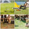 thumbnail image 4 of Luxshiny Support Pliant pour Boîte à Glace, Étui de Camping, Support en Acier Inoxydable, 1 Ensemble pour Voyages de Camping, 4 of 8