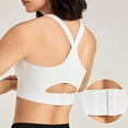 thumbnail image 5 of Yuyuzo Sports Bras for Women Wireless Round Neck High Support Seamless Full Coverage Workout Crop Tank Tops, 5 of 5