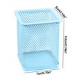 thumbnail image 3 of Office Supplies, Metal Hollowed Out Desktop Storage Box Multifunctional Color Mesh Storage Box For Student Stationery, Teacher Gifts, 3 of 6