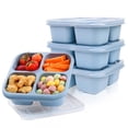 thumbnail image 1 of 1 Pce Contenants à Collation Réutilisables Bento Collation 4 Compartiments Repas Contenants en Acrylique Contenant à Café sous Vide Contenants de Réfrigérateur pour Organiser Contenant Alimentaire à Trois Compartiments Contenant à Lunch pour Tout-Petit, 1 of 3