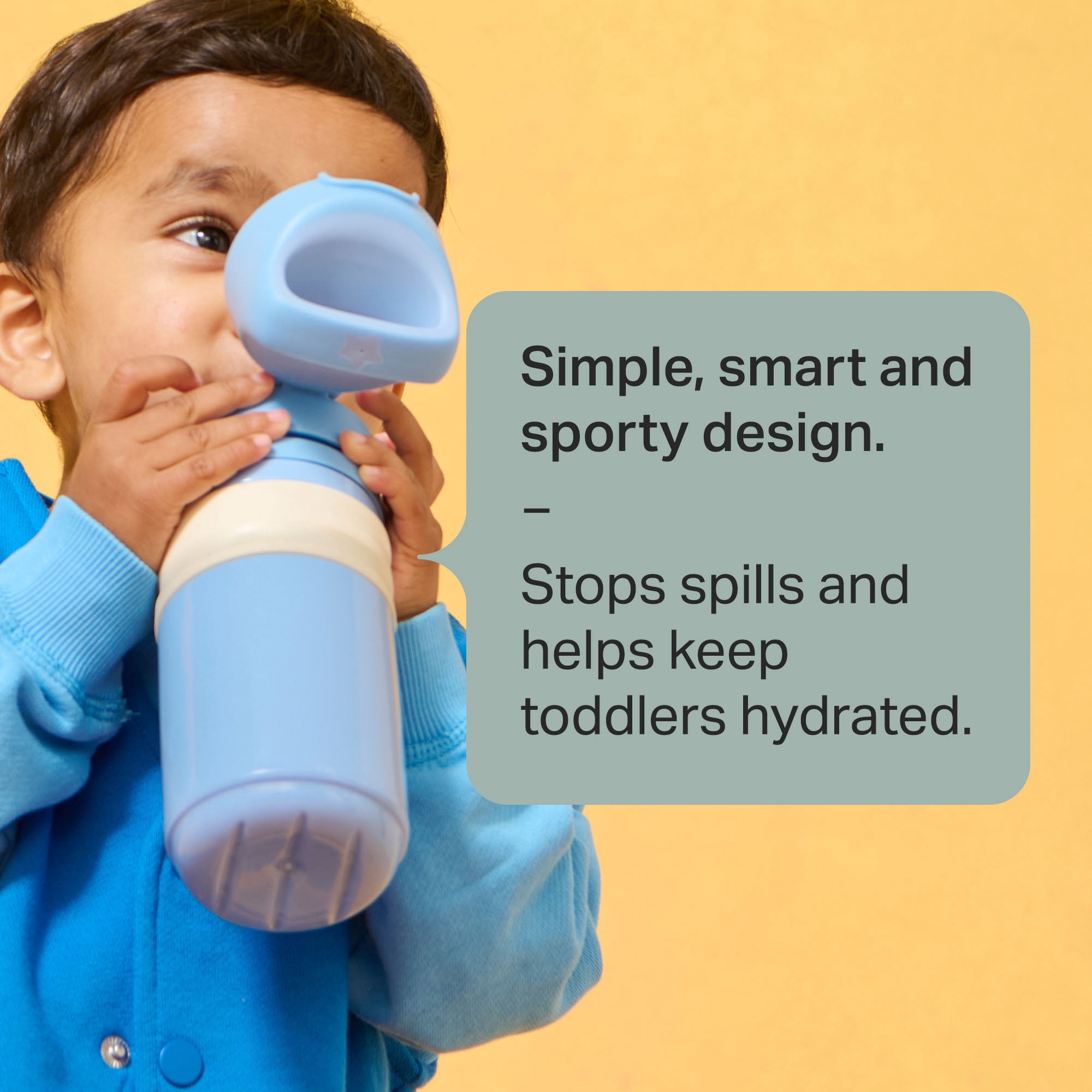 Tommee Tippee Insulated on-the-go Straw Cup, 2x 11oz Cups, 18 Months+, Spill Proof Toddler Water Bottle, Push-To-Open Lid, Blue and Red