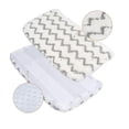 thumbnail image 3 of 4Pcs Steam Mop Pads, Washable Microfiber Cleaning Steamer Replacement Pads For Steam Pocket Mop Hard Floor Cleaner, 3 of 8