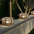 thumbnail image 4 of thinsony Extérieur IP65 Étanche DEL Moderne Capuchons Solaires pour Poteaux Lumières Lumière de Pilier, 4 of 9