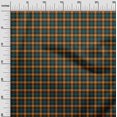thumbnail image 3 of oneOone Silk Tabby Orange Fabric Check Craft Projects Decor Fabric Printed By The Yard 42 Inch Wide, 3 of 4
