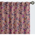 thumbnail image 1 of Vargottam 84 Inch Rod Pocket/Back Tab Cotton Curtains for Windows and Doors- Light Filtering Cotton- Light Filtering Drapes For Doors- Set of 2 Panels, 52"x84"- Rose Vine And Bird Print (Pink), 1 of 8