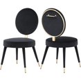 thumbnail image 1 of Meridian Furniture Brandy Black Velvet Dining Chair, 1 of 6