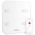 thumbnail image 1 of Bathroom Scale, Bluetooth Smart App Sync BMI Wireless Digital Body Fat Scale, White, 1 of 6