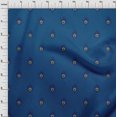 thumbnail image 3 of oneOone Cotton Flex Fabric Peacock Feather Ikat Printed Craft Fabric BTY 40 Inch Wide, 3 of 4