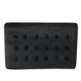 thumbnail image 4 of HomePop Velvet Tufted Ottoman with Metal Base, Black, 4 of 7