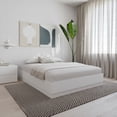 thumbnail image 2 of Nexera Milano Full Platform Bed Frame, White Oak, 2 of 6