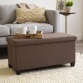 thumbnail image 5 of Humble Crew Sedona Rectangular Fabric Storage Ottoman Bench, Brown, 5 of 5