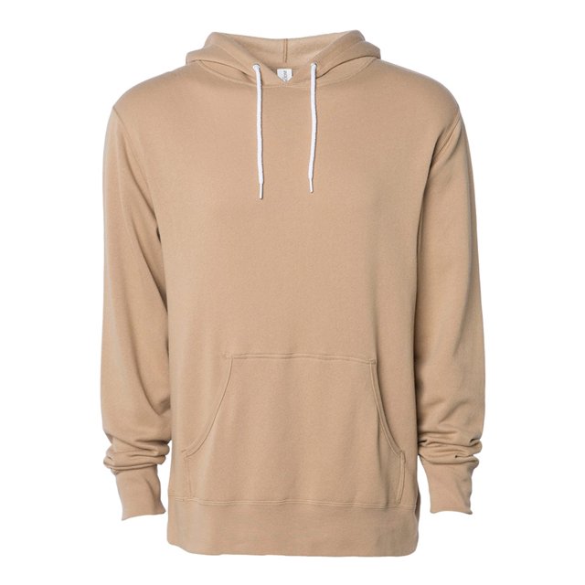 Independent Trading Co. Unisex Lightweight Hooded Sweatshirt, 3XL, Sandstone