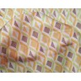 thumbnail image 4 of oneOone Silk Tabby Fabric Diamond Geometric Print Fabric By Yard 42 Inch Wide, 4 of 4
