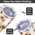 thumbnail image 4 of Gobelet 40 Oz avec Poignée et Paille Isolé Double Paroi en Acier Inoxydable Tasse de Voyage Boîte Cadeau Gobelet Réutilisable Tasse de Café de Voyage pour Bureau Tasse de Bière Isolée Portable pour Boissons Chaudes et Froides, 4 of 5