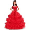 thumbnail image 1 of 2018 Holiday Barbie Doll – Brown Hair with Ponytail, 1 of 8