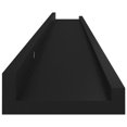 thumbnail image 5 of vidaXL Étagères Murales 2 Pcs Noir 100x9x3 cm, 5 of 5
