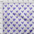 thumbnail image 3 of oneOone Tissu Polyester Spandex Violet Coq Matériel de Robe Tissu Imprimé Tissu au Mètre 56 Pouces de Large, 3 of 4