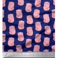 thumbnail image 1 of Soimoi Rayon Fabric Pig Animal Print Fabric by The Yard 56 Inch Wide, 1 of 3