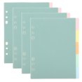 thumbnail image 2 of 20Pcs Plastic Binder Dividers Loose Leaf Notebook Tab Pages Convenient Tab Dividers Binder Supplies, 2 of 5