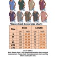 thumbnail image 2 of MAWCLOS Ladies T Shirt Solid Color Tops V Neck Tee Comfy Street Short Sleeve Blouse Blue S, 2 of 7