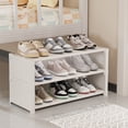 thumbnail image 2 of C Shoe Rack Multi Layer Dust Proof Shoe Cabinet Under Table Saving Space At The Door Plastic Storage Organizer 22.24X14.96X11.81 Inches 1.32 Lb, 2 of 7