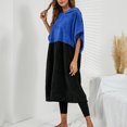 thumbnail image 1 of Surf Poncho Towel, Change Robe Batwing Sleeve Warm Loose Type  For Gift Blue Black M, 1 of 6