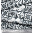 thumbnail image 2 of Soimoi Tissu de Rayonne à Carreaux & Damassé Patchwork Tissu Imprimé 1 Yard 42 Inch Wide, 2 of 3