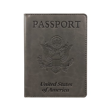 Porte-cartes de Vaccination CDC en Cuir PU Générique avec Insert en PVC, Plusieurs Couleurs Offertes, Format Compact 14x10,5 cm, Léger 38 g