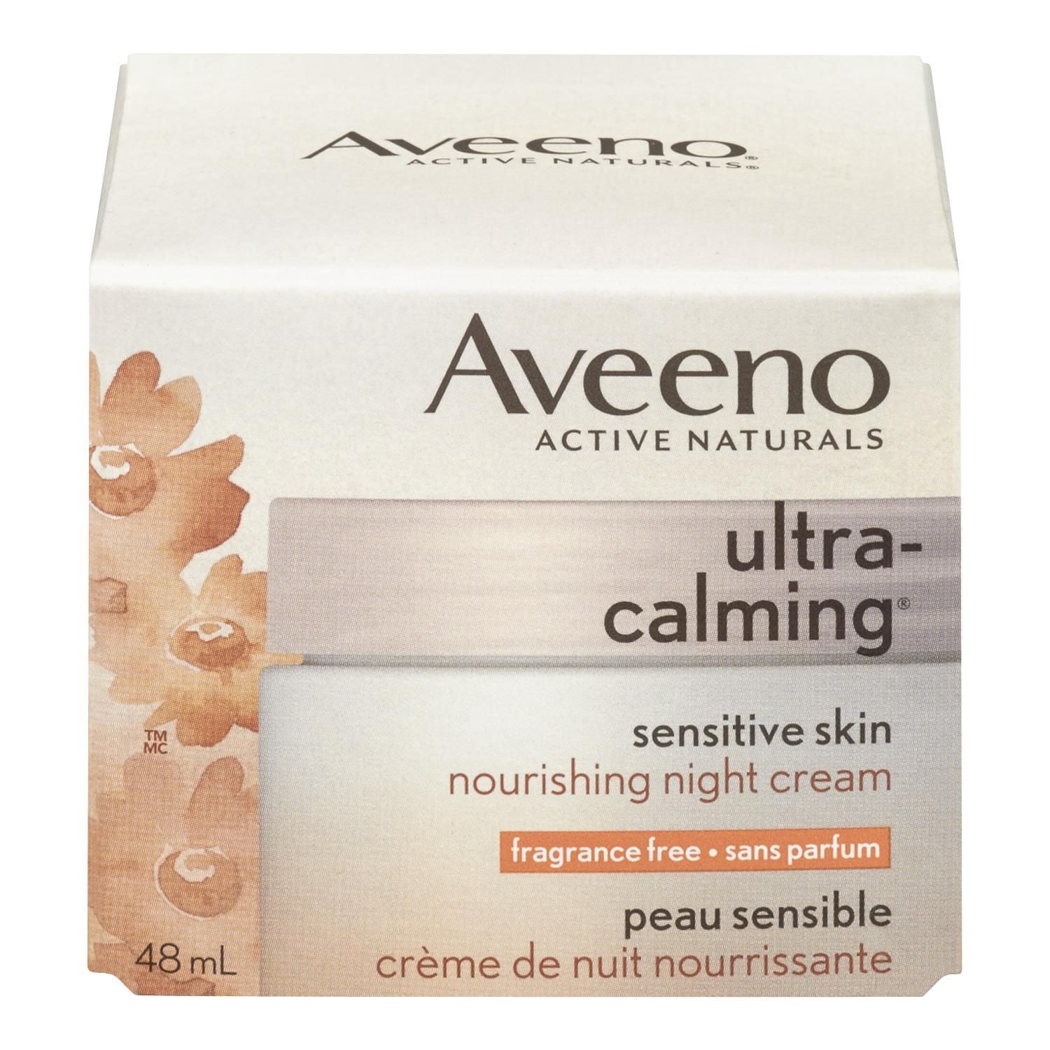Aveeno Ultra Calming Night Moisturizer, Cream for Dry and Sensitive Skin