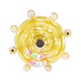 thumbnail image 4 of lionlar Bird Cage Toy Parrot Rotary Wheel Rattle for Cockatiels Parrotlets Lovebirds Yellow, 4 of 9