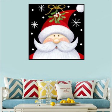 Yhmxh Christmas Decorations,Christmas Gifts, Christmas 5d Diy Santa Claus Embroidery Rhinestone Pasted Spot Painting
